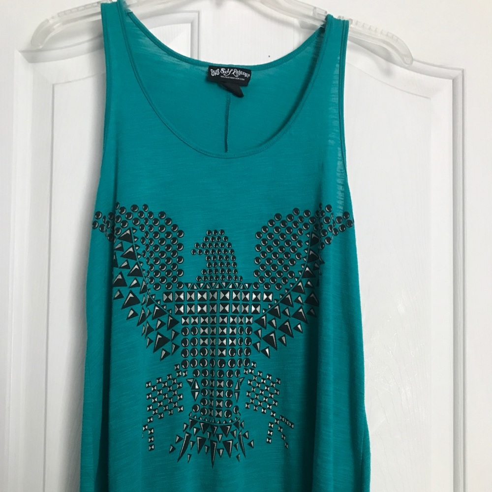 Eagle print tank top